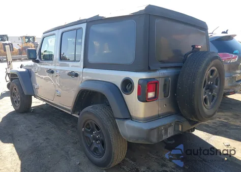 2018 Jeep Wrangler Unlimited Sport S 4X4 z USA, uszkodzony, nr VIN 1C4HJXDN4JW206838